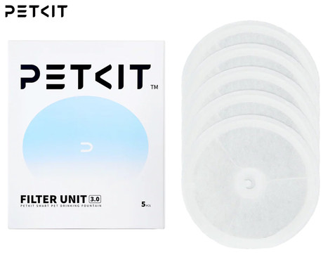 PETKIT FILTER UNIT 3.0 komplet filtrov za pametno vodno fontano, 5 kos, za modele EverSweet 3 Pro / EverSweet 3 Pro UVC / EverSweet Solo 2 / EverSweet Solo SE, večplastni filtracijski sistem, bel