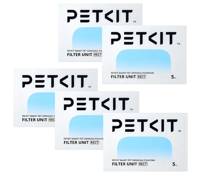 PETKIT FILTER UNIT 5.0 komplet filtrov za pametno vodno fontano, 5 kos, za model EverSweet Max, večplastni filtracijski sistem, bel