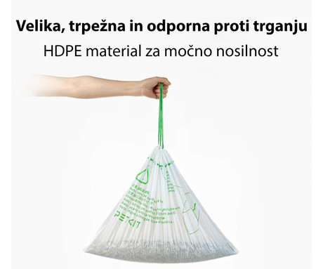 PETKIT WASTE BAGS komplet vrečk za pametno mačje stranišče, 20 kos, za modele PURAMAX / PURAMAX 2 / PUROBOT MAX PRO, trpežna izdelava, Tear-Free oblika, enostavna uporaba