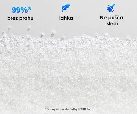 PETKIT CRYSTAL CAT LITTER komplet kristalne mačje stelje / peska, 4 vreče, 6X nadzor vonjav, hitro strjevanje, brez prahu, nelepljivi materiali