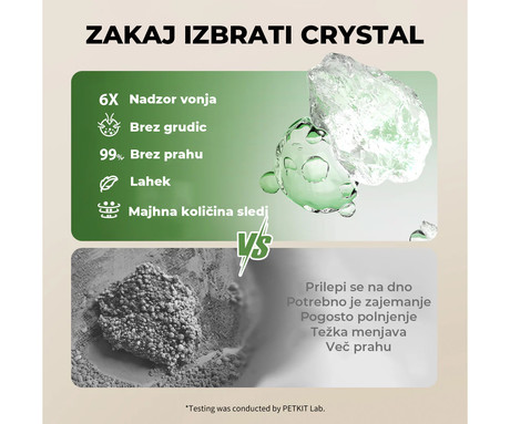PETKIT PUROBOT CRYSTAL DUO pametno mačje stranišče, za vse velikosti, AI kamera + zdravje, varnostni senzorji, 2-stransko grabljenje, Double nadzor vonjav, tiho delovanje, WIFI, aplikacija, 82x51x33cm
