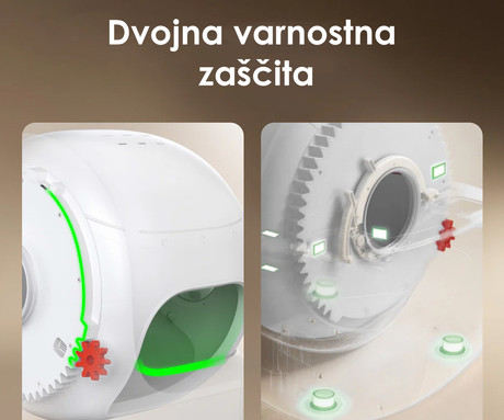 PETKIT PUROBOT MAX 3 pametno mačje stranišče, za vse velikosti, 76L prostornina, 360° varnostna zaščita, ShieldBase Leak-Guard zasnova, QUAD nadzor vonjav, tiho delovanje, WIFI, aplikacija, 62x54x55cm