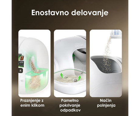 PETKIT PUROBOT MAX 3 pametno mačje stranišče, za vse velikosti, 76L prostornina, 360° varnostna zaščita, ShieldBase Leak-Guard zasnova, QUAD nadzor vonjav, tiho delovanje, WIFI, aplikacija, 62x54x55cm