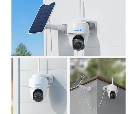 Reolink ARGUS B430 IP kamera, 5MP 2K+ Super HD, WIFI, 355° vrtenje, 21.6Wh baterija, AI zaznavanje, barvni Night Vision, aplikacija, dvosmerna komunikacija, pametni alarm, IP64 vodoodpornost, bela