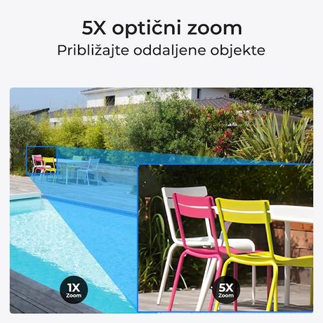 Reolink TRACKMIX P840 IP kamera, bela