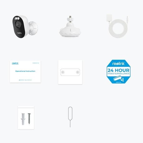 Reolink LUMUS E430 IP kamera, 4MP Super HD, Dual WIFI 6, AI zaznavanje, barvni Night Vision, aplikacija, dvosmerna komunikacija, pametni alarm, IP65 vodoodpornost, bela