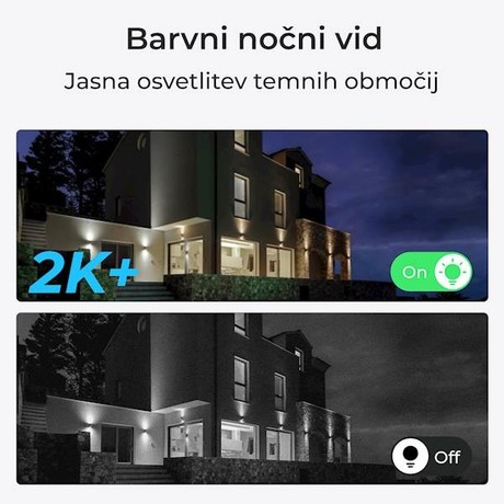 Reolink LUMUS E430 IP kamera, 4MP Super HD, Dual WIFI 6, AI zaznavanje, barvni Night Vision, aplikacija, dvosmerna komunikacija, pametni alarm, IP65 vodoodpornost, bela