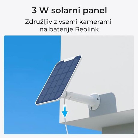 Reolink ARGUS B330 IP kamera, +solarni panel, bela