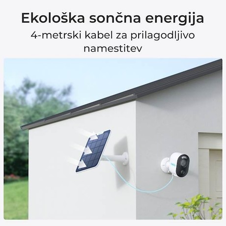 Reolink ARGUS B310 IP kamera, + solarni panel, bela