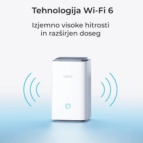 Reolink HUB 1 snemalna enota, 128GB microSD, Dual WIFI 6 namestitev, priklop do 8 kamer, spomin do 1TB, aplikacija, neprekinjeno snemanje, šifrirano lokalno shranjevanje, LAN RJ-45