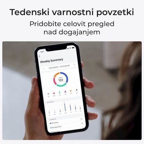 Reolink HUB 1 snemalna enota, 128GB microSD, Dual WIFI 6 namestitev, priklop do 8 kamer, spomin do 1TB, aplikacija, neprekinjeno snemanje, šifrirano lokalno shranjevanje, LAN RJ-45