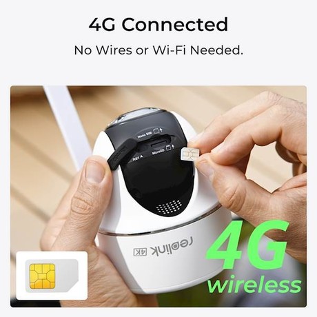 Reolink GO G440 IP kamera + solarni panel, 8MP 4K Ultra HD, 4G LTE, 355° vrtenje, 21.6Wh baterija, AI zaznavanje, barvni Night Vision, aplikacija, dvosmerna komunikacija, pametni alarm, IP64, siva