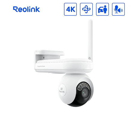 Reolink ATLAS B660 IP kamera + solarni panel, 8MP 4K Ultra HD, WIFI 6, 360° vrtenje, 20000mAh baterija, samodejno sledenje, AI zaznavanje, ColorX Night Vision, aplikacija, dvosmerna komunikacija