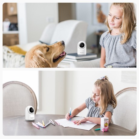 Reolink E321 IP kamera, 3MP Super HD, WIFI 6, 355° vrtenje, 50° nagibanje, samodejno sledenje, AI zaznavanje, Night Vision, aplikacija, dvosmerna komunikacija, pametni alarm, bela