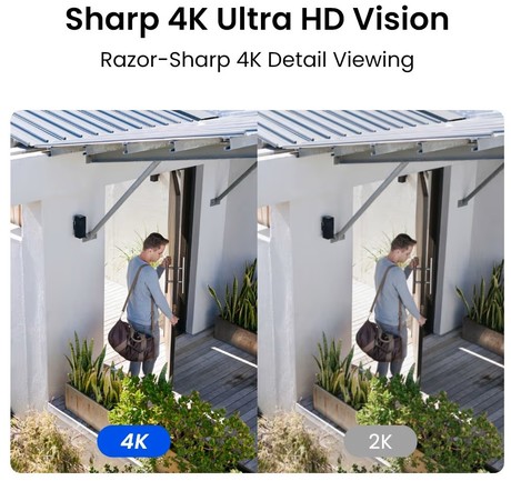 Reolink LUMUS E450 IP kamera, 8MP 4K Ultra HD, WIFI 6, AI zaznavanje, barvni Night Vision, aplikacija, dvosmerna komunikacija, pametni alarm, IP65 vodoodpornost, bela