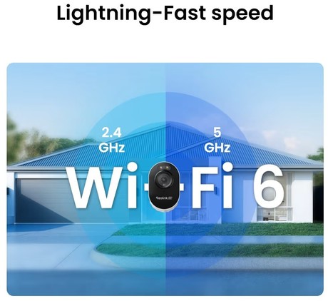 Reolink LUMUS E450 IP kamera, 8MP 4K Ultra HD, WIFI 6, AI zaznavanje, barvni Night Vision, aplikacija, dvosmerna komunikacija, pametni alarm, IP65 vodoodpornost, bela