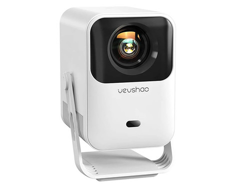 BYINTEK VEVSHAO A15 prenosni LED projektor, Android, Dual WIFI, Bluetooth, 260 ANSI lumnov, zvočnik, samodejni fokus, deljenje zaslona, max 4K UHD, USB / HDMI / AUX, +daljinec, bel