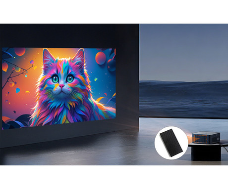 BYINTEK VEVSHAO A24 prenosni LED LCD projektor, GoogleTV, Dual WIFI, Bluetooth, 1700 ANSI lumnov, samodejni fokus, STEREO zvočniki, stojalo, max 4K UHD, USB / HDMI / AUX / RJ-45, +daljinec, črn