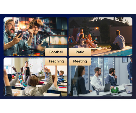 BYINTEK VEVSHAO A24 prenosni LED LCD projektor, GoogleTV, Dual WIFI, Bluetooth, 1700 ANSI lumnov, samodejni fokus, STEREO zvočniki, stojalo, max 4K UHD, USB / HDMI / AUX / RJ-45, +daljinec, črn