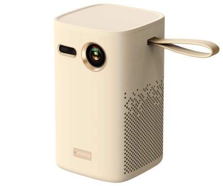 BYINTEK MAGIC X1 prenosni 3LED DLP projektor, Android TV, Dual WIFI, Bluetooth, polnilna baterija, 400 ANSI lumnov, samodejni fokus, STEREO zvočniki, max 4K UHD, USB-A / USB-C / HDMI, +daljinec, bel