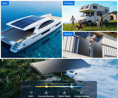 BLUETTI PV100FX prenosni solarni panel, 2 kos, 2x 100W moč, 240° upogljiva oblika, polnjenje polnilnih postaj, enostavna namestitev, UV odpornost, IP67 vodoodpornost, HPC prevleka, MC4 konektor, črn