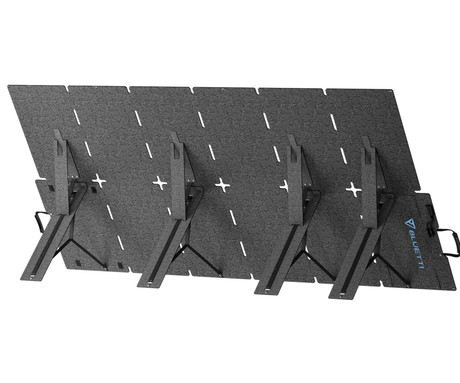 BLUETTI SORA 500 prenosni solarni panel, 500W moč, polnjenje polnilnih postaj, zložljiva oblika, stojalo, ročaj, UV odpornost, IP67 vodoodpornost, ETFE prevleka, MC4 konektor, črn