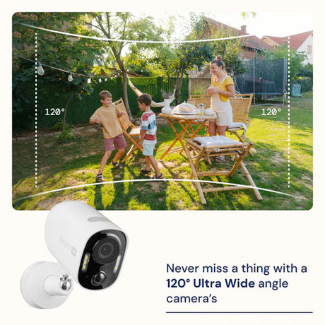 SWANN 4KXTRM Xtreem4K brezžična IP varnostna kamera, 4K UHD, WIFI, TrueDetect, 13200mAh polnilna baterija, LED reflektor, APP, Night2Day snemanje, mikrofon, zvočnik, IP65, +microSD