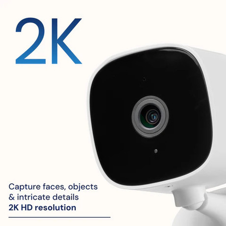 SWANN SE2KIC 2K EVO žična IP varnostna kamera, 2K QHD, WIFI, 90° snemanje, APP, IR Night Vision, mikrofon, zvočnik, sirena, Plug&Play namestitev, USB Type-C, bela