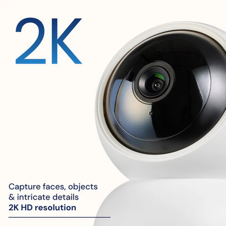 SWANN SE2KPT 2K EVO PT žična IP varnostna kamera, 2K QHD, WIFI, AUTO sledenje, 355° vrtenje, 65° nagibanje, APP, IR Night Vision, mikrofon, zvočnik, sirena, USB Type-C, bela
