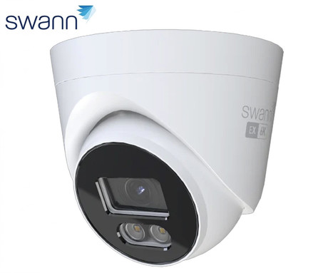 SWANN EliteX 12MP Series / Spotlight Dome w 2 Way Audio Add On IP Camera