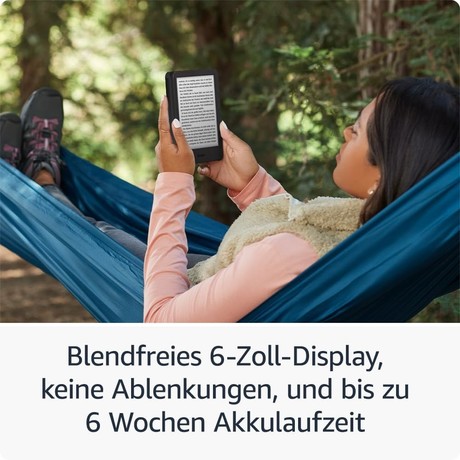 AMAZON KINDLE Touch e-bralnik, 11. Gen, 6", 16GB, črn (Black)