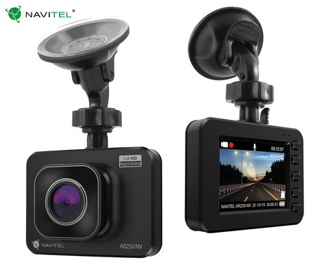 NAVITEL AR250 NV avto kamera, 2", Full HD, 140° snemalni kot, G-senzor, Night Vision, Parking Mode, zaznavanje gibanja, aplikacija, darilni bon, črna