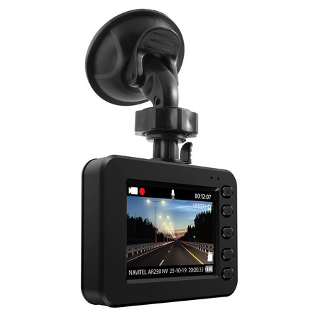 NAVITEL AR250 NV avto kamera, 2", Full HD, 140° snemalni kot, G-senzor, Night Vision, Parking Mode, zaznavanje gibanja, aplikacija, darilni bon, črna
