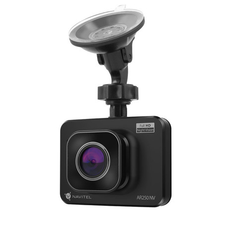 NAVITEL AR250 NV avto kamera, 2", Full HD, 140° snemalni kot, G-senzor, Night Vision, Parking Mode, zaznavanje gibanja, aplikacija, darilni bon, črna