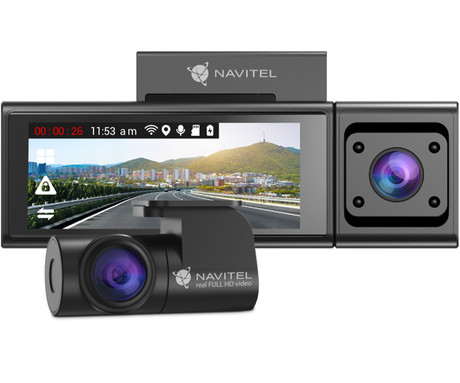 NAVITEL RC3 PRO avto kamera, 3.16", Full HD, 106° snemalni kot, 350° vrtenje, G-senzor, GPS, WiFi, Parking Mode, zaznavanje gibanja, aplikacija, darilni bon, +vzvratna kamera, črna