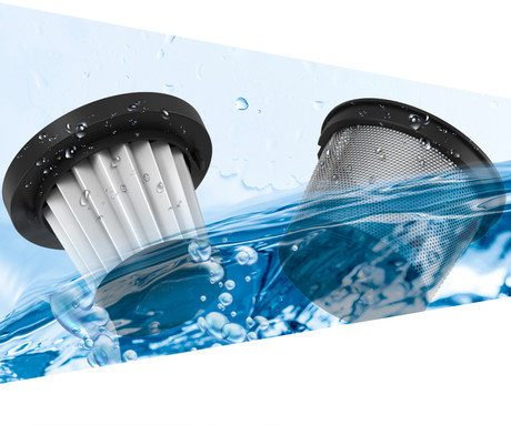 NAVITEL CL100 ročni sesalnik, brezžični, 100W, 14KPa, 2200mAh baterija, 2 nastavka, 2 stopnji moči, HEPA filter + pralni filter, USB Type-C, +torba, srebrn