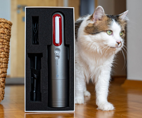 NAVITEL CL100 ročni sesalnik, brezžični, 100W, 14KPa, 2200mAh baterija, 2 nastavka, 2 stopnji moči, HEPA filter + pralni filter, USB Type-C, +torba, srebrn