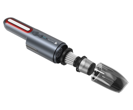 NAVITEL CL100 ročni sesalnik, brezžični, 100W, 14KPa, 2200mAh baterija, 2 nastavka, 2 stopnji moči, HEPA filter + pralni filter, USB Type-C, +torba, srebrn