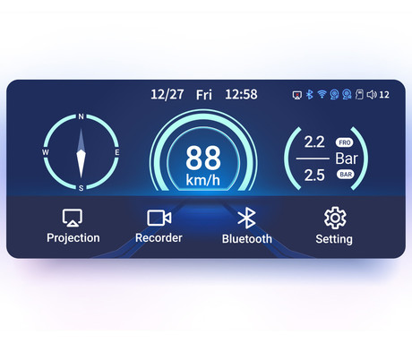NAVITEL MS850 DUAL motoristična pametna naprava / kamera, ALL-IN-ONE, 6.25" zaslon, Full HD, 145° snemalni kot, G-senzor, ADAS, GPS, WiFi, BT, SONY, IP67 aplikacija, darilni bon, +vzvratna kamera