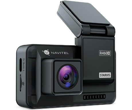 NAVITEL R460 2K avto kamera + vzvratna kamera, 2K Super HD, SONY senzor, Night Vision, G-senzor, magnetni nosilec, aplikacija, darilni bon, črna