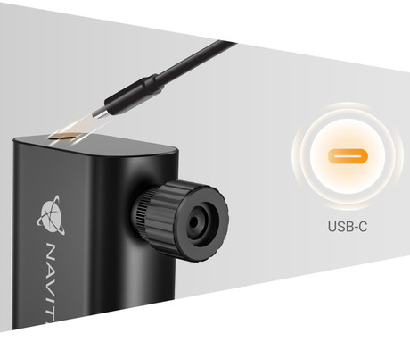 NAVITEL AIR12 MINI brezžična zračna tlačilka, 120PSI/8bar, 12L/min, 700mAh polnilna baterija, hitro polnjenje, LED indikator, 3 nastavki, USB Type-C, +torba, črna