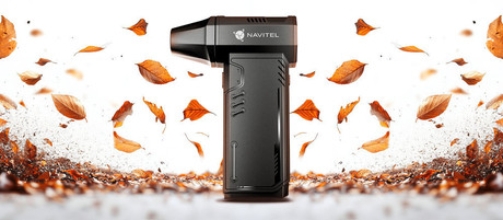 NAVITEL TF5 turbo ventilator, 180W visoka moč, 130.000rpm, 45m/s, 4 nastavki, 3 hitrosti, 3000mAh polnilna baterija, USB Type-C, črn