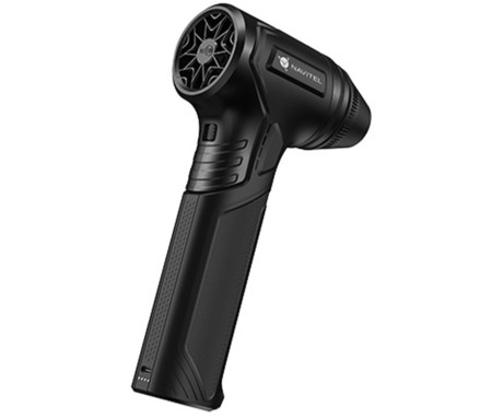 NAVITEL TF7 turbo ventilator, 465W visoka moč, 80.000rpm, 45m/s, 2 načina delovanja, 3 hitrosti, 2500mAh polnilna baterija, USB Type-C, črn