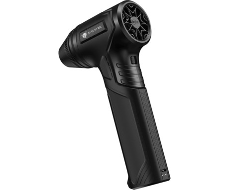 NAVITEL TF7 turbo ventilator, 465W visoka moč, 80.000rpm, 45m/s, 2 načina delovanja, 3 hitrosti, 2500mAh polnilna baterija, USB Type-C, črn