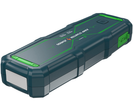 NAVITEL JS4000 3V1 zagonska baterija / jump starter, powerbank polnilna baterija, LED luč, 24000mAh, 4000A, za motorje do 10L, 10 nivojev zaščite, LCD zaslon, USB Type-C, 2x USB Type-A, črna
