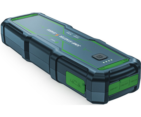 NAVITEL JS4000 3V1 zagonska baterija / jump starter, powerbank polnilna baterija, LED luč, 24000mAh, 4000A, za motorje do 10L, 10 nivojev zaščite, LCD zaslon, USB Type-C, 2x USB Type-A, črna