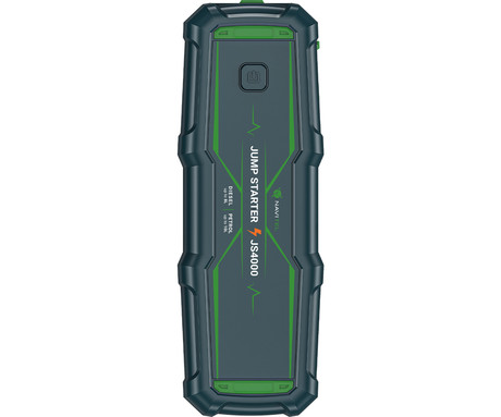 NAVITEL JS4000 3V1 zagonska baterija / jump starter, powerbank polnilna baterija, LED luč, 24000mAh, 4000A, za motorje do 10L, 10 nivojev zaščite, LCD zaslon, USB Type-C, 2x USB Type-A, črna