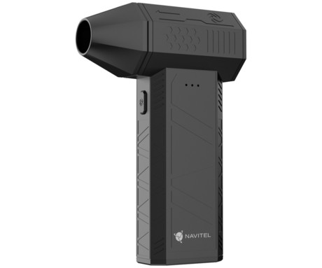 NAVITEL TF2 turbo ventilator, 120W visoka moč, 110.000rpm, 45m/s, priloženi nastavki, 3 hitrosti, 2500mAh polnilna baterija, USB Type-C, črn