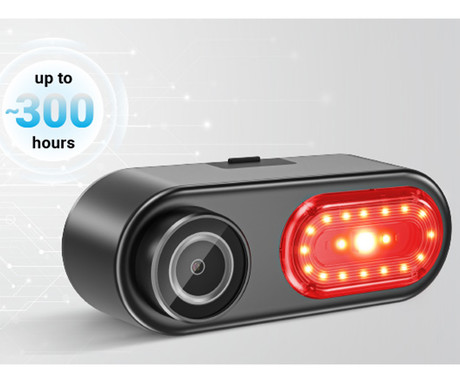 NAVITEL FLOW BL800 kolesarska kamera z lučjo, 4K Ultra HD, 140° snemalni kot, HDR, Super EIS stabilizacija, G-senzor, WiFi, SONY STARVIS, 5000mAh baterija, mikrofon, aplikacija, črna