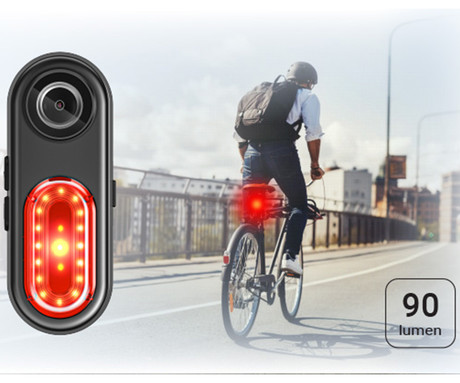 NAVITEL FLOW BL800 kolesarska kamera z lučjo, 4K Ultra HD, 140° snemalni kot, HDR, Super EIS stabilizacija, G-senzor, WiFi, SONY STARVIS, 5000mAh baterija, mikrofon, aplikacija, črna